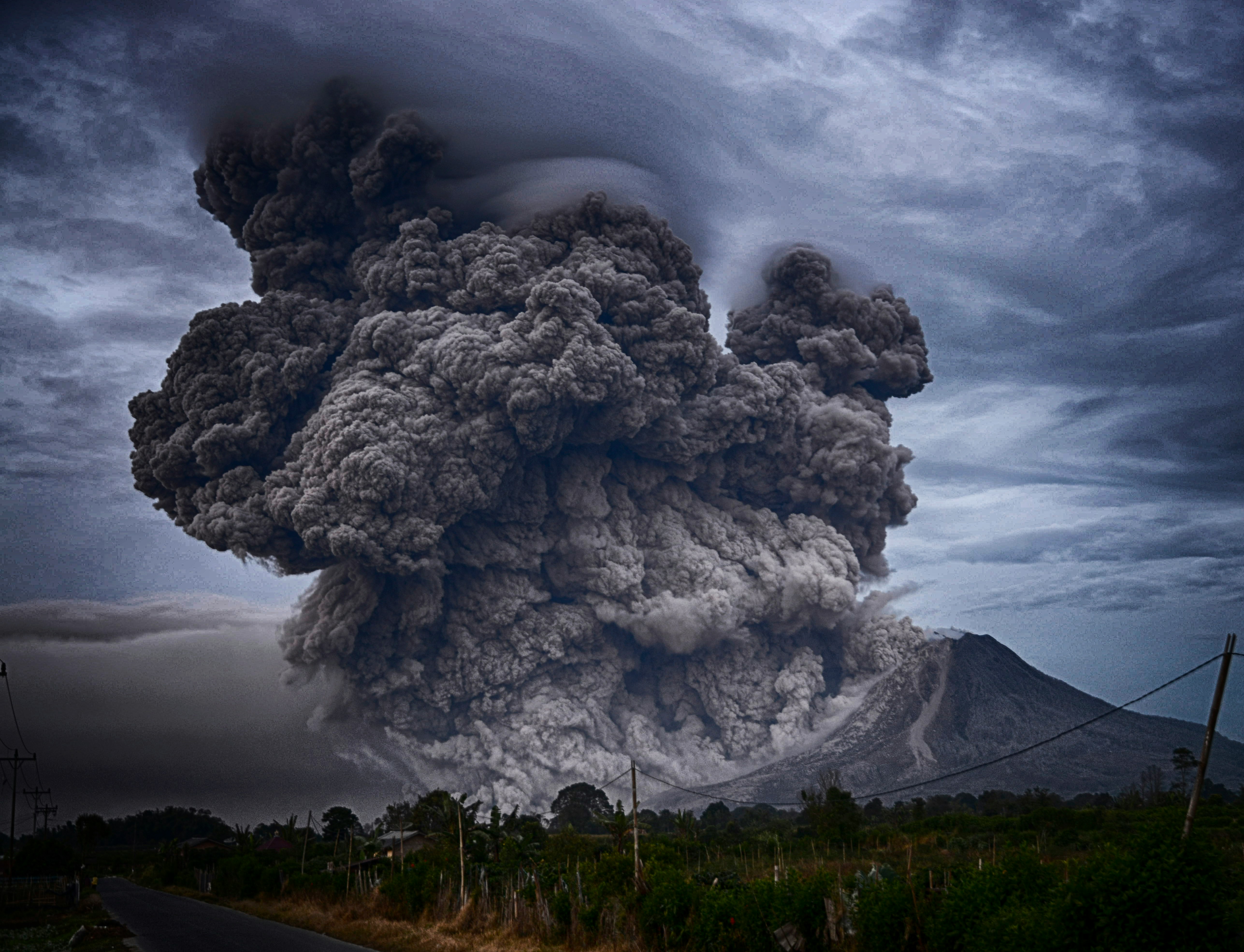 Volcano-ash
